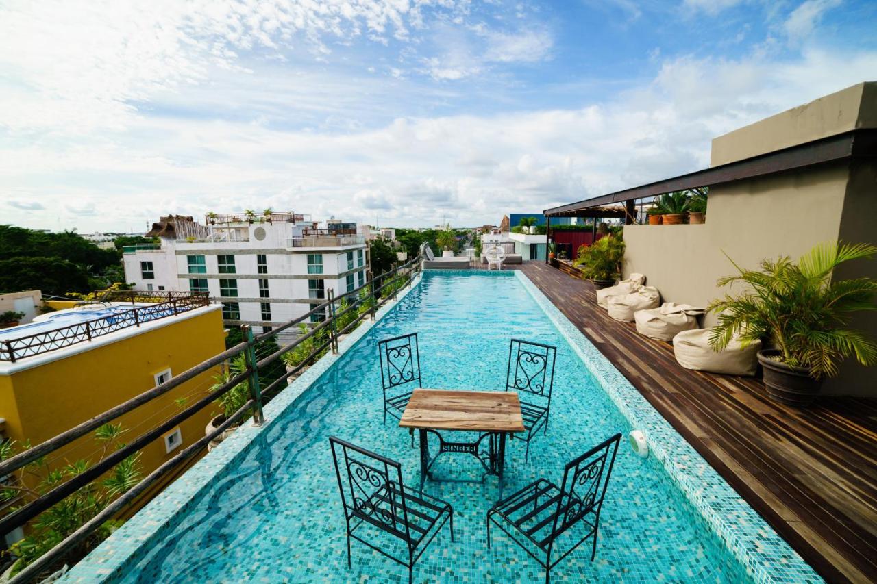 Be Playa Hotel Boutique & Rooftop Bar Плайя-дель-Кармен Екстер'єр фото
